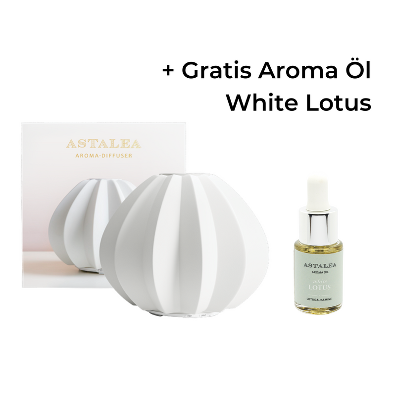 Aroma Diffuser Keramik + GRATIS Aroma Öl White Lotus